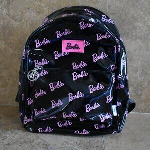 LIMITED EDITION Barbie X Miniso LOGO PRINT Backpack Black Pink Women's Bag